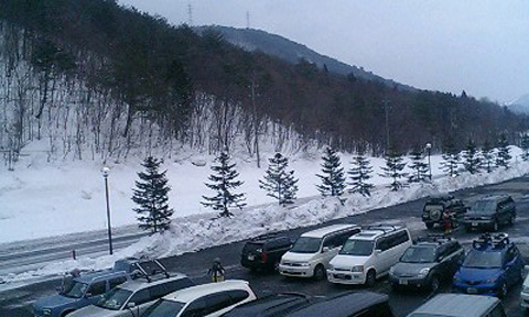 道端の雪