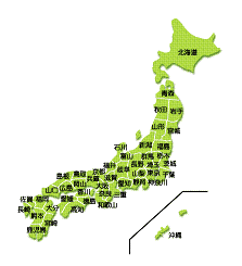 とくとくネット局 日本地図の無料素材